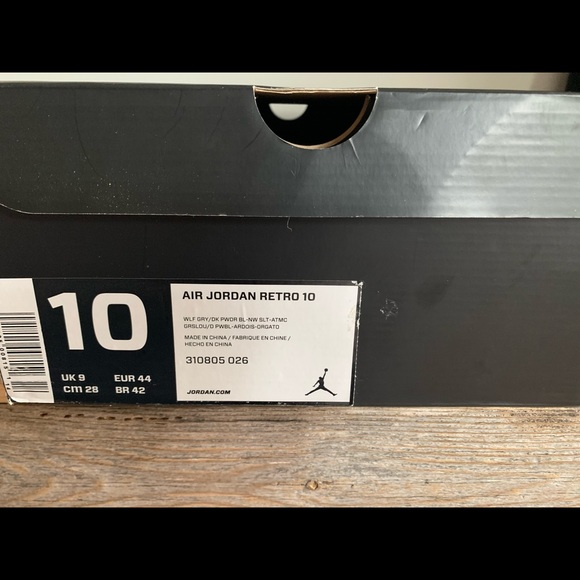 Air Jordan 10 Wolf Gray ( Bobcat) - Picture 2 of 6